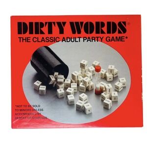 Dirty Words Classic Adult Party Game Complete with‎ Cubes Timer Box Instructions